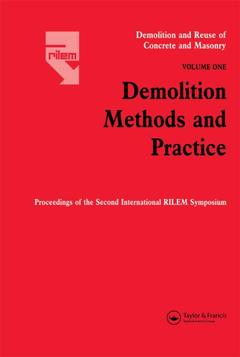 Couverture de l’ouvrage Demolition Methods and Practice V1