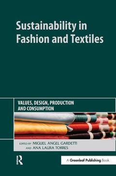 Couverture de l’ouvrage Sustainability in Fashion and Textiles