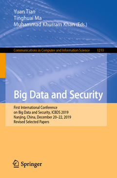 Couverture de l’ouvrage Big Data and Security