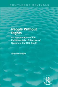 Couverture de l’ouvrage People Without Rights (Routledge Revivals)