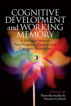 Couverture de l’ouvrage Cognitive Development and Working Memory