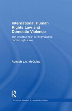Couverture de l’ouvrage International Human Rights Law and Domestic Violence