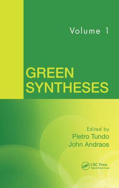 Couverture de l’ouvrage Green Syntheses, Volume 1