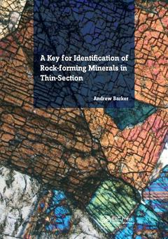 Couverture de l’ouvrage A Key for Identification of Rock-Forming Minerals in Thin Section