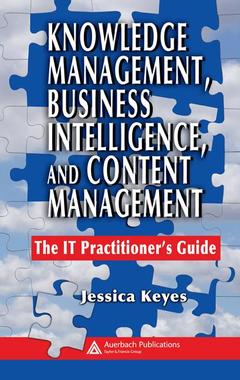 Couverture de l’ouvrage Knowledge Management, Business Intelligence, and Content Management