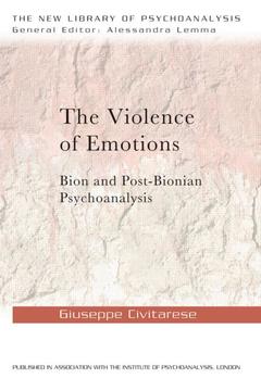 Couverture de l’ouvrage The Violence of Emotions
