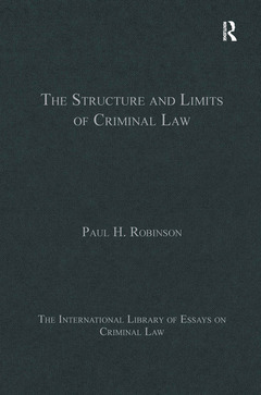 Cover of the book The Structure and Limits of Criminal Law