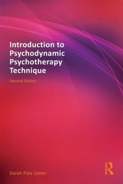 Couverture de l’ouvrage Introduction to Psychodynamic Psychotherapy Technique