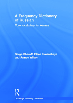 Couverture de l’ouvrage A Frequency Dictionary of Russian