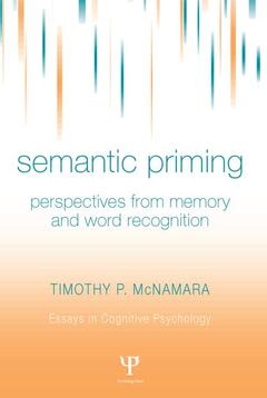 Couverture de l’ouvrage Semantic Priming