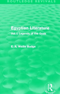 Couverture de l’ouvrage Egyptian Literature (Routledge Revivals)