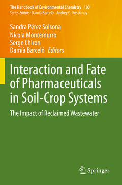 Couverture de l’ouvrage Interaction and Fate of Pharmaceuticals in Soil-Crop Systems