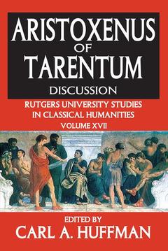 Cover of the book Aristoxenus of Tarentum