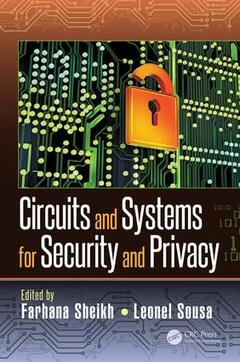 Couverture de l’ouvrage Circuits and Systems for Security and Privacy
