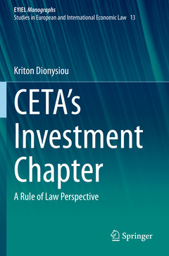 Couverture de l’ouvrage CETA's Investment Chapter