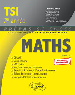 Couverture de l’ouvrage Mathématiques TSI-2 - Programme 2022