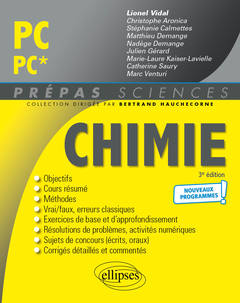 Couverture de l’ouvrage Chimie PC/PC* - Programme 2022