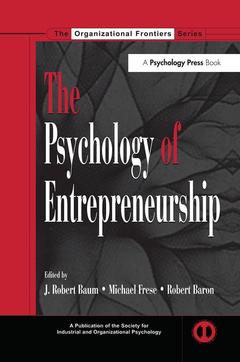 Cover of the book The Psychology of Entrepreneurship