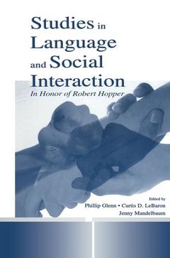 Couverture de l’ouvrage Studies in Language and Social Interaction