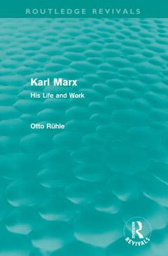 Couverture de l’ouvrage Karl Marx (Routledge Revivals)