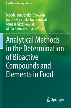 Couverture de l’ouvrage Analytical Methods in the Determination of Bioactive Compounds and Elements in Food