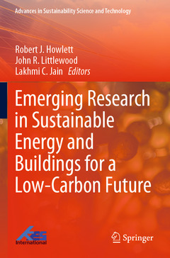 Couverture de l’ouvrage Emerging Research in Sustainable Energy and Buildings for a Low-Carbon Future