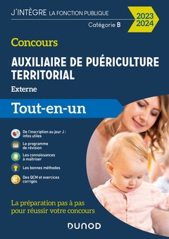 Cover of the book Concours Auxiliaire de puériculture territorial 2023-2024