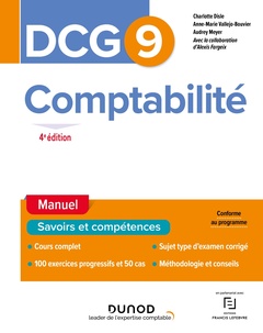 Couverture de l’ouvrage DCG 9 Comptabilité - Manuel 2022/2023