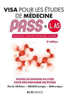 Couverture de l’ouvrage Visa pour les études de médecine PASS et L.AS - 2e éd.