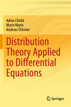 Couverture de l’ouvrage Distribution Theory Applied to Differential Equations