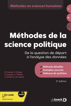 Couverture de l’ouvrage Méthodes de la science politique