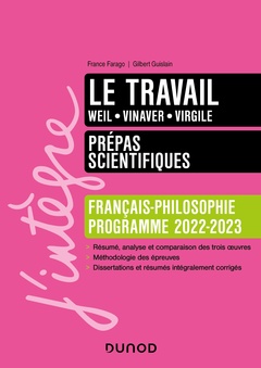 Couverture de l’ouvrage Le travail - Prépas scientifiques Français-Philosophie - 2022-2023