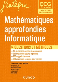 Couverture de l’ouvrage ECG 2 - Mathématiques approfondies, Informatique
