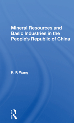 Cover of the book Mineral Resources and Basic Industries in the People's Republic of China