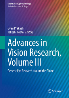 Couverture de l’ouvrage Advances in Vision Research, Volume III