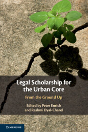 Couverture de l’ouvrage Legal Scholarship for the Urban Core
