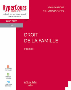 Cover of the book Droit de la famille 3ed