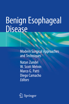 Couverture de l’ouvrage Benign Esophageal Disease