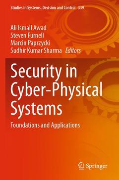 Couverture de l’ouvrage Security in Cyber-Physical Systems