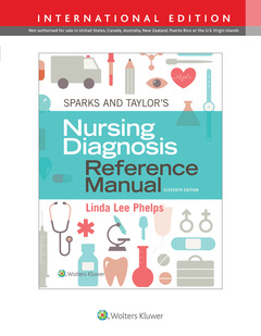 Couverture de l’ouvrage Sparks & Taylor's Nursing Diagnosis Reference Manual