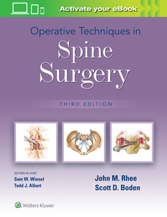 Couverture de l’ouvrage Operative Techniques in Spine Surgery
