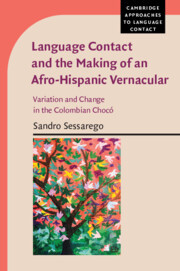 Couverture de l’ouvrage Language Contact and the Making of an Afro-Hispanic Vernacular