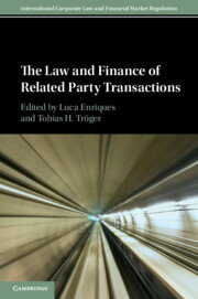 Couverture de l’ouvrage The Law and Finance of Related Party Transactions