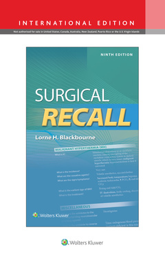 Couverture de l’ouvrage Surgical Recall