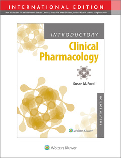 Couverture de l’ouvrage Introductory Clinical Pharmacology