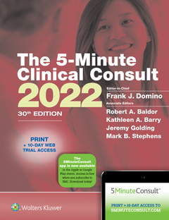 Couverture de l’ouvrage 5-Minute Clinical Consult 2022