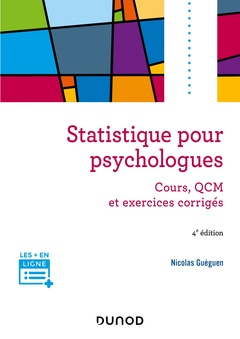 Cover of the book Statistique pour psychologues - 4e éd.