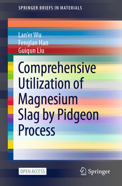 Couverture de l’ouvrage Comprehensive Utilization of Magnesium Slag by Pidgeon Process