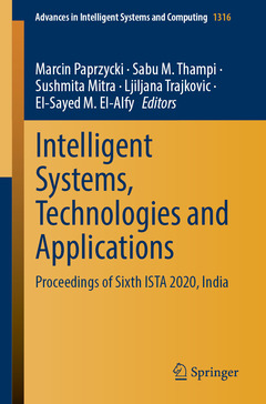 Couverture de l’ouvrage Intelligent Systems, Technologies and Applications