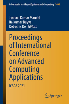 Couverture de l’ouvrage Proceedings of International Conference on Advanced Computing Applications